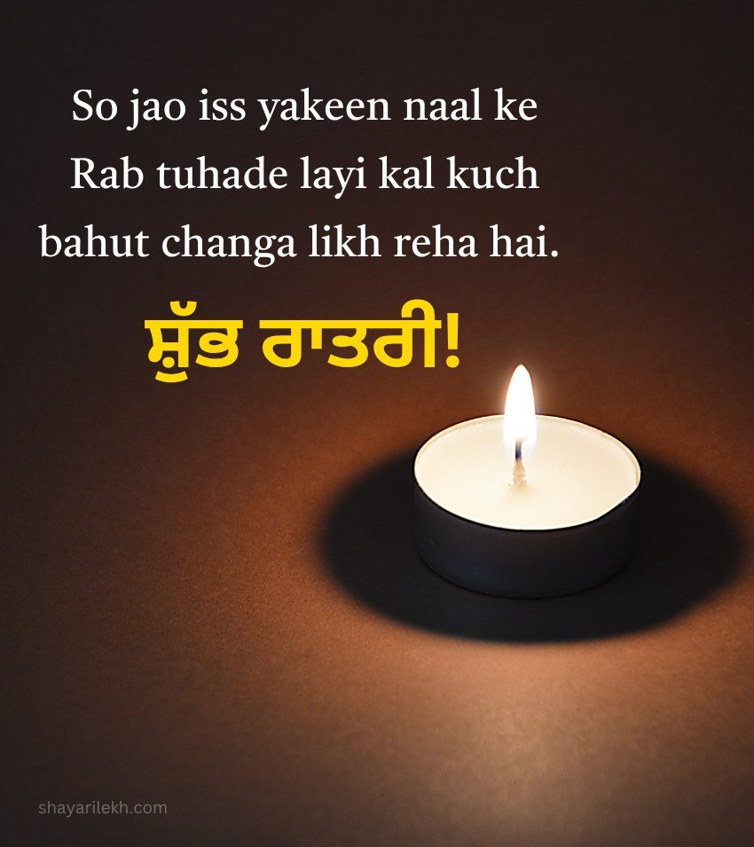 Punjabi Good Night Status Quotes