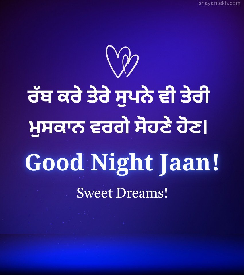 Good Night Quotes In Punjabi for Love