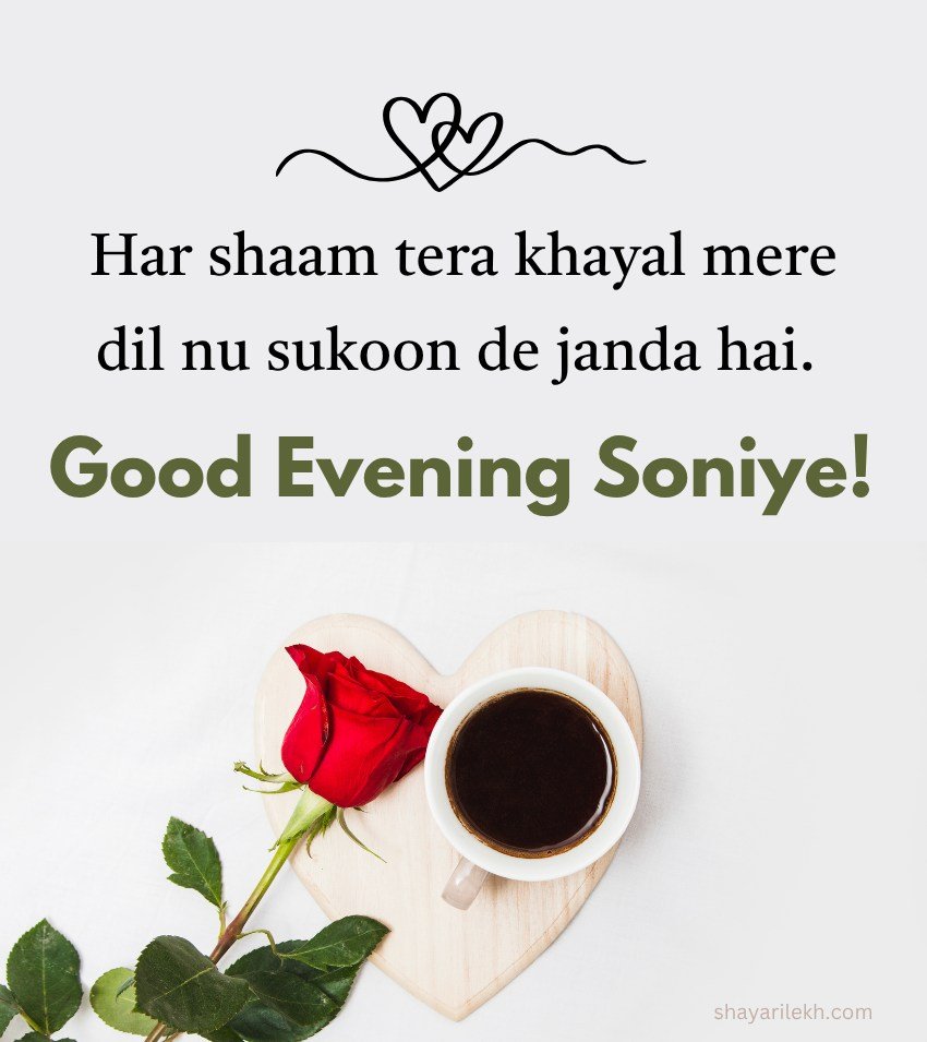 Sweet Good Evening Greetings For Lovers in Punjabi