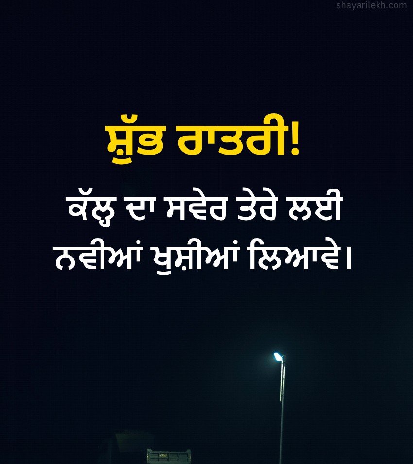 Punjabi Good Night Thoughts For Friends
