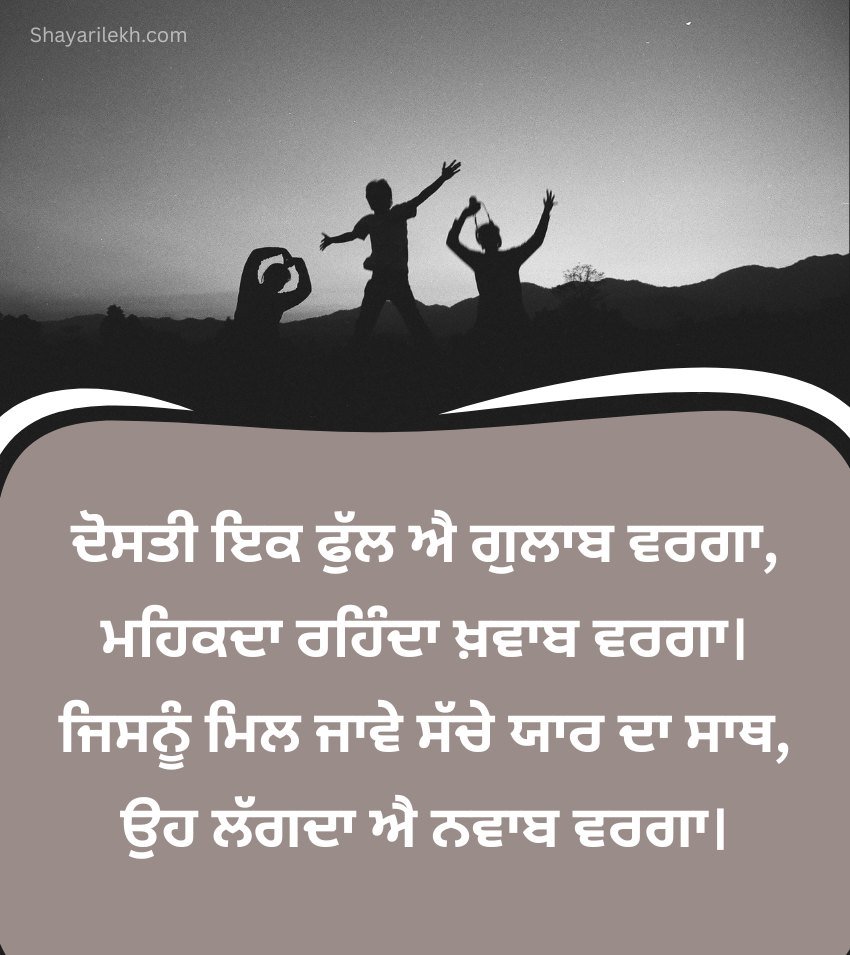 Dosti Shayari In Punjabi For Best Friend