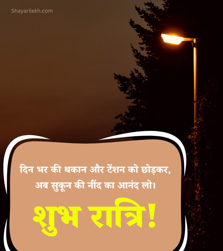Positive Quotes with Good Night Images Hindi