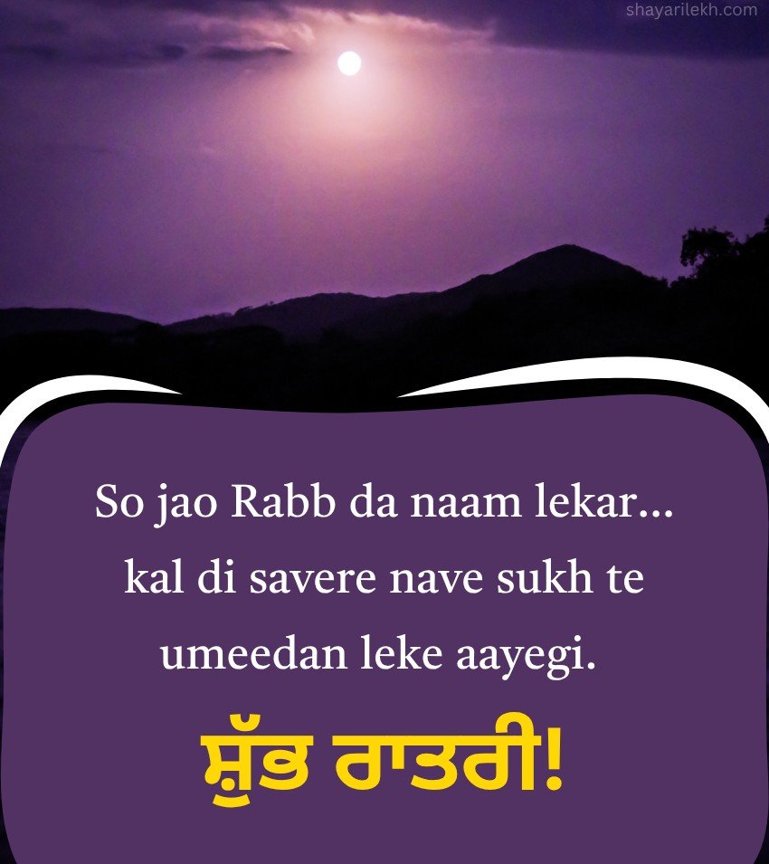 Punjabi Good Night Messages Images