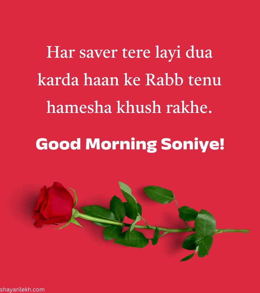 Romantic Punjabi Morning Greetings for him