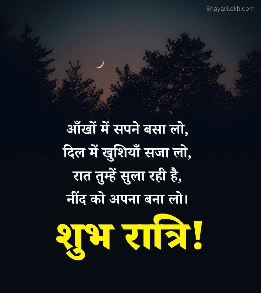Best Romantic Shubh Ratri Shayari Pics