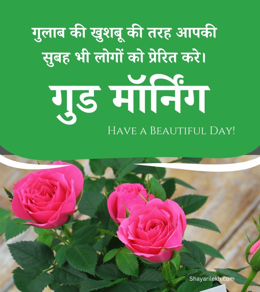 Top Trending Good Morning Roses Hindi Images
