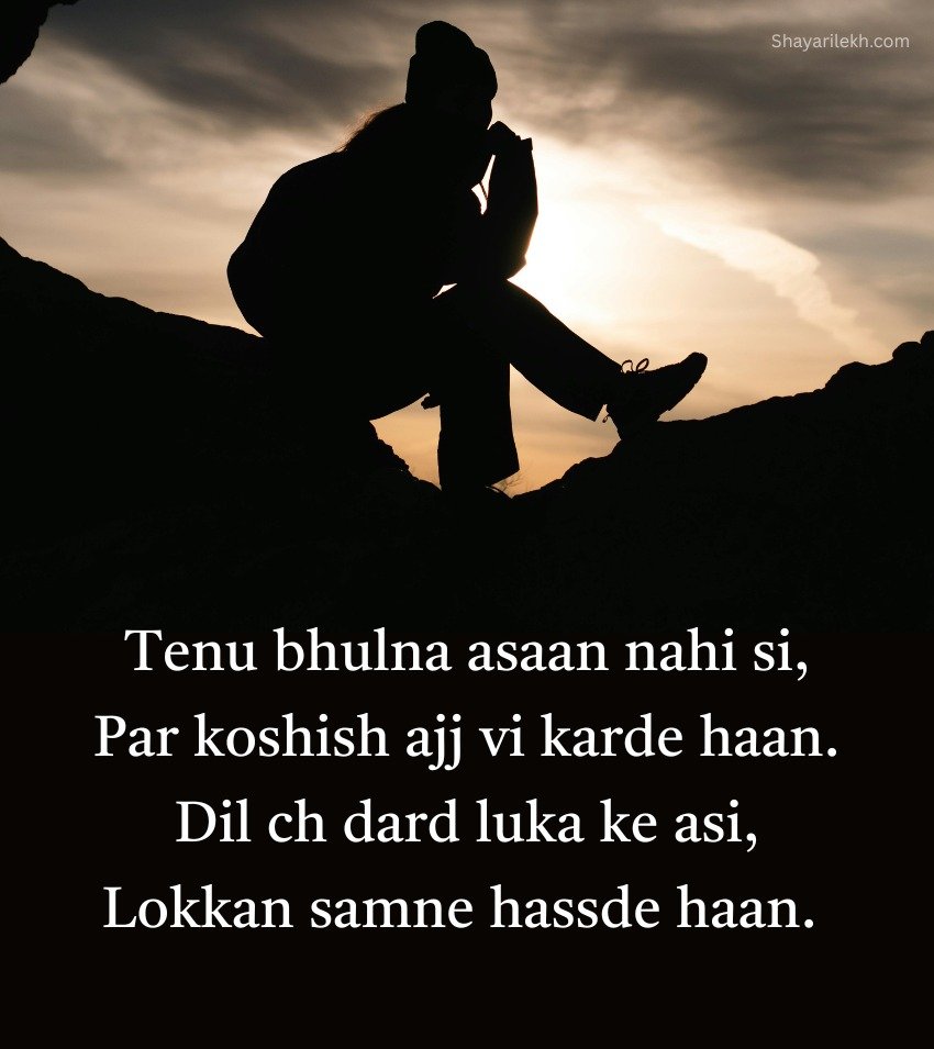 Punjabi Alone Shayari For Feeling Lonely