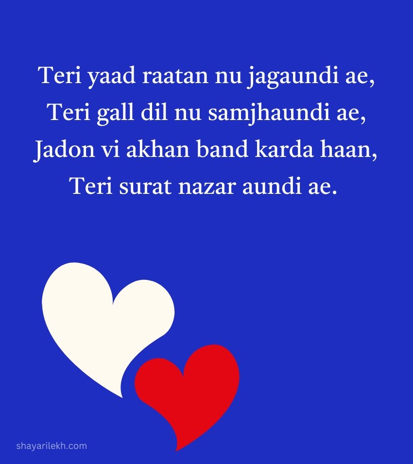 Loving Punjabi Shayari For True Lover