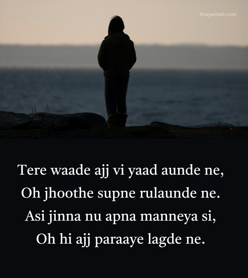 2 Line Short Sad Shayari in Punjabi for Status