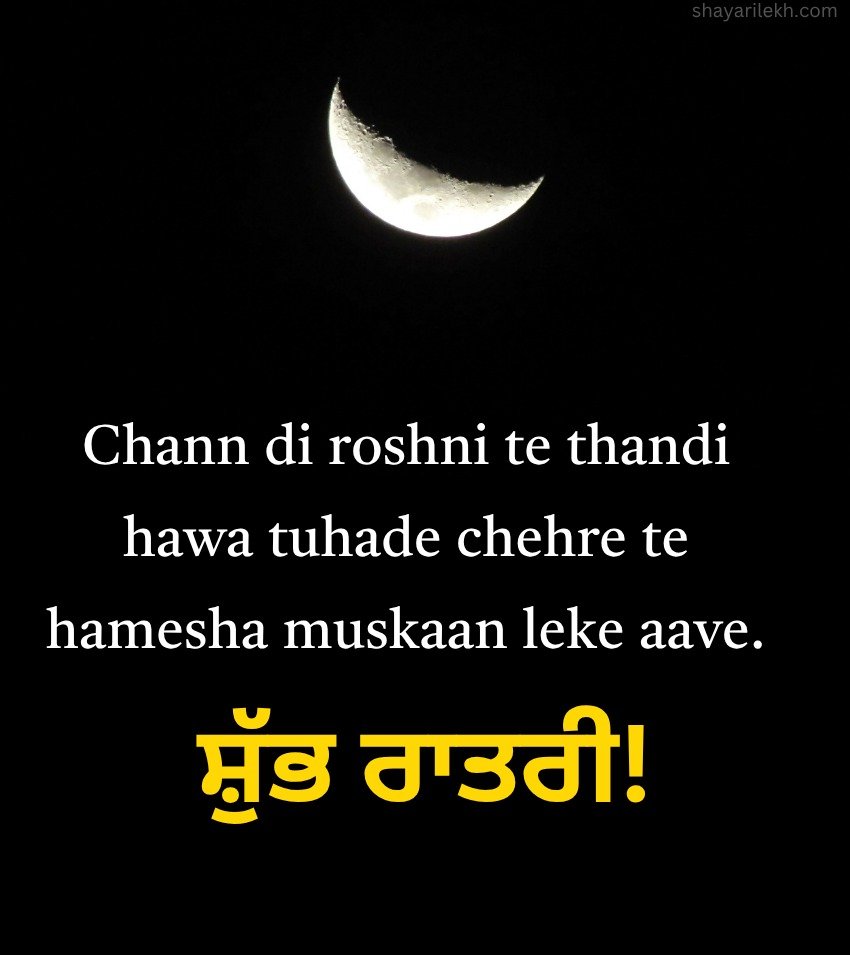 Inspirational Punjabi Good Night Images With Quotes