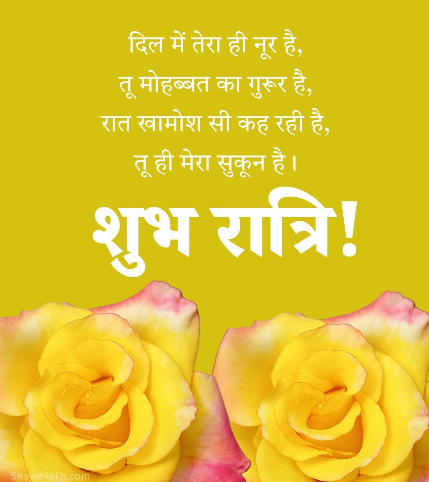 Romantic Night Love Messages Hindi Status