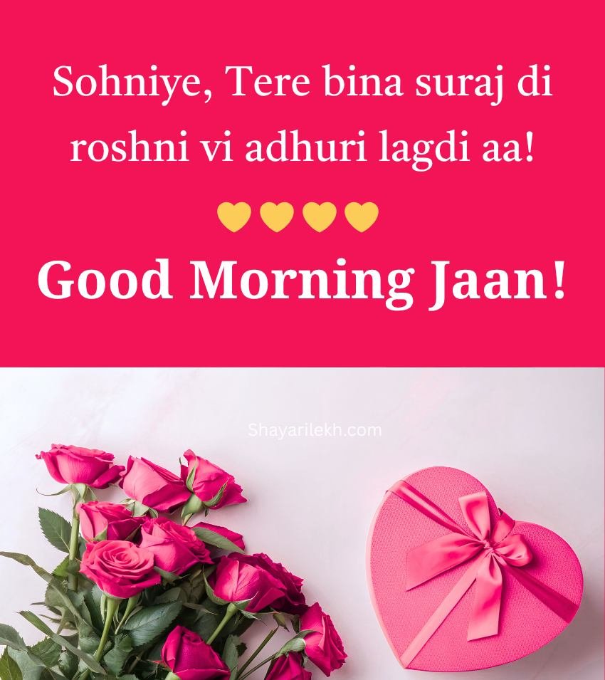 Punjabi Good Morning Shayari with Romantic Lines