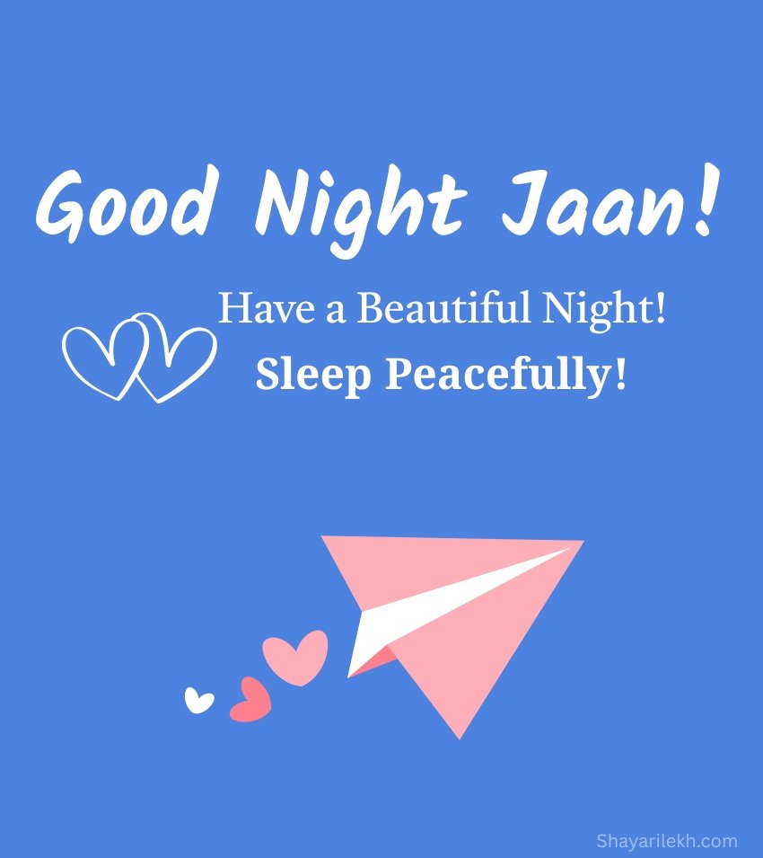 Romantic Good Night Jaan Images Instagram Hindi