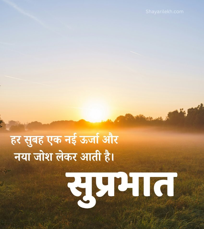 Good Morning Images In Hindi Beautiful Sunrise Quotes
