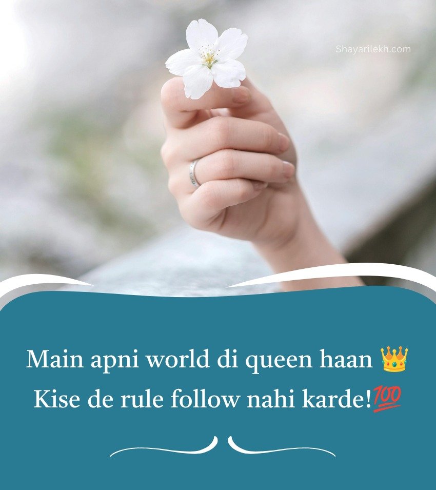 Short Attitude Captions for Girls in Punjabi