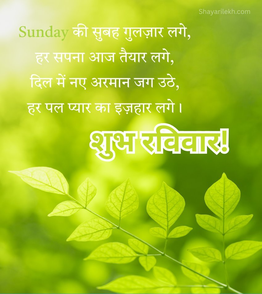 Sunday Blessings Ravivar Wishes Hindi Images