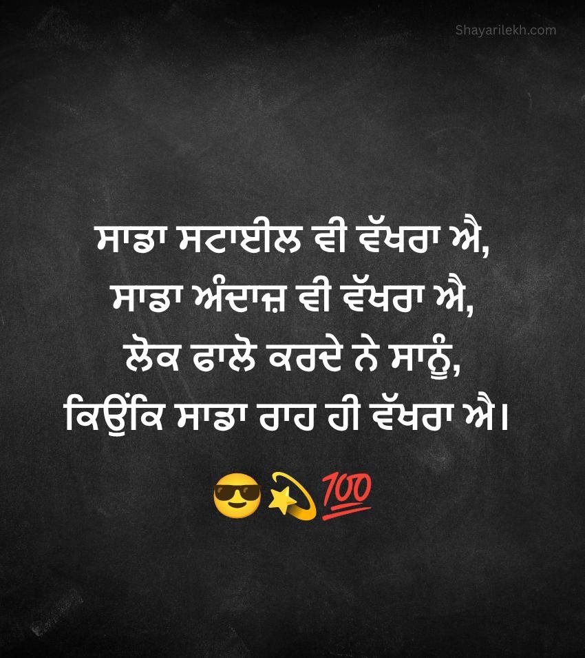 Best Punjabi Attitude for Status
