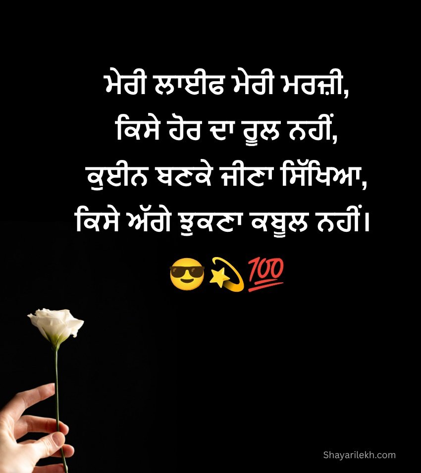 Desi Style Attitude Shayari Punjabi