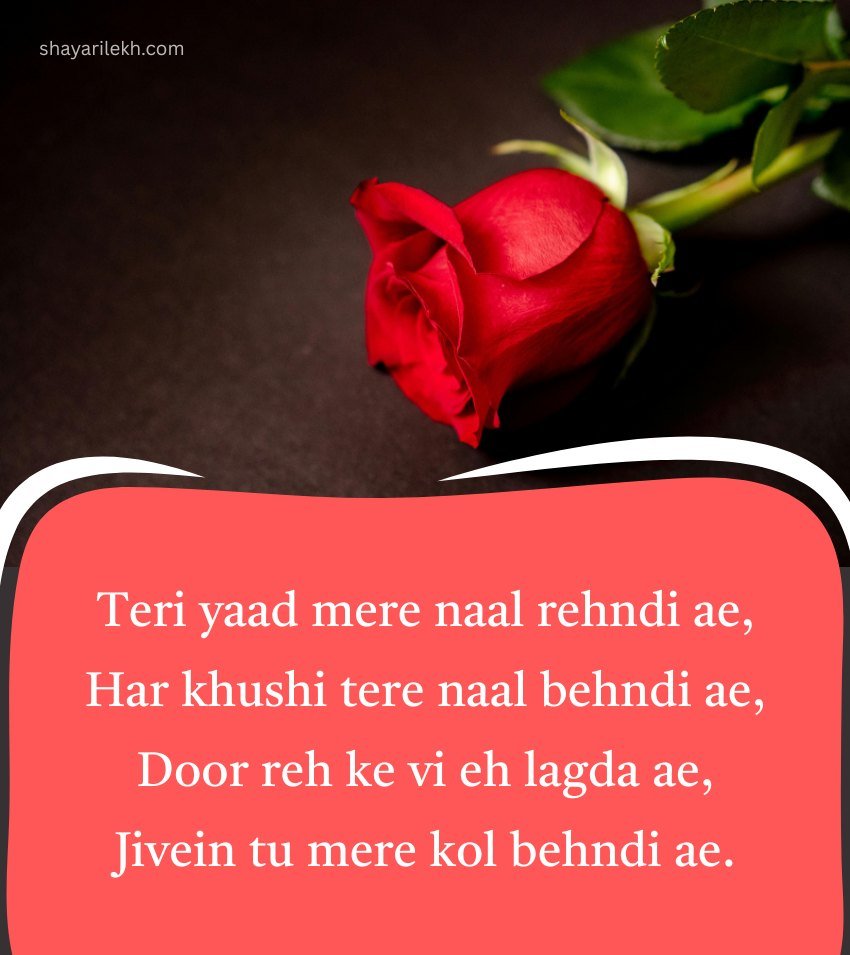 Latest Romantic Relationship Shayari In Punjabi for Her